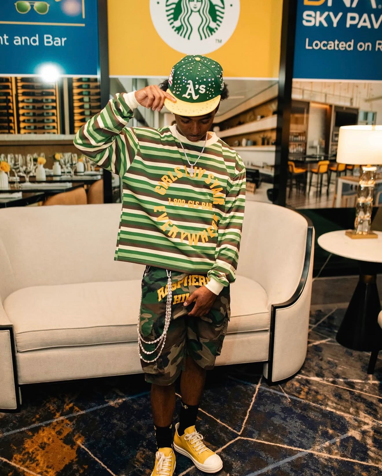 Oakland Rhinestone Snapback Hat