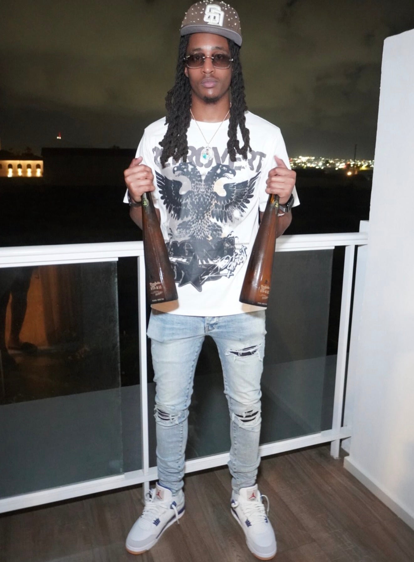 San Diego Rhinestone Snapback Hat